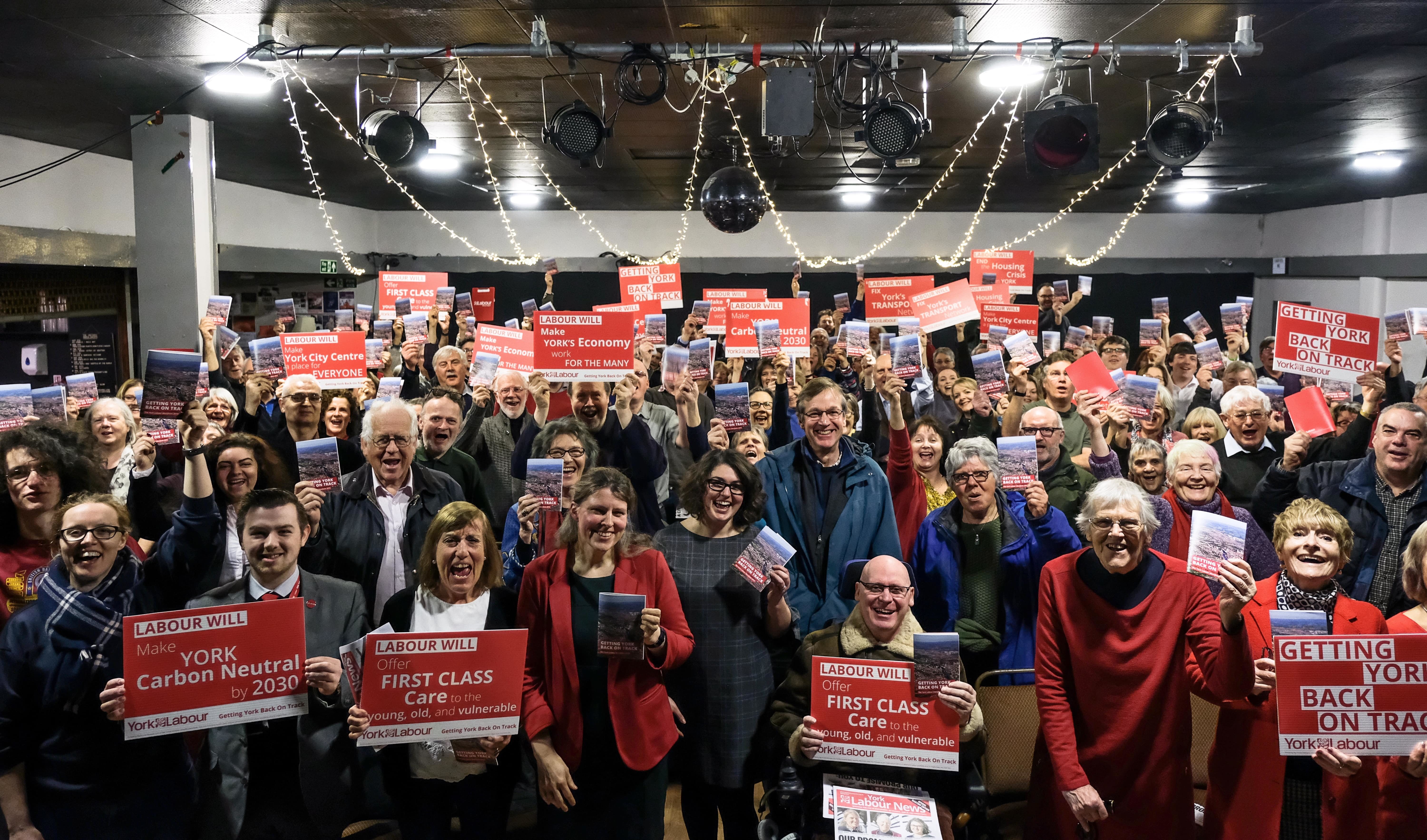 Candidates, councillors and campaigners at the launch of our 2019 Manifesto