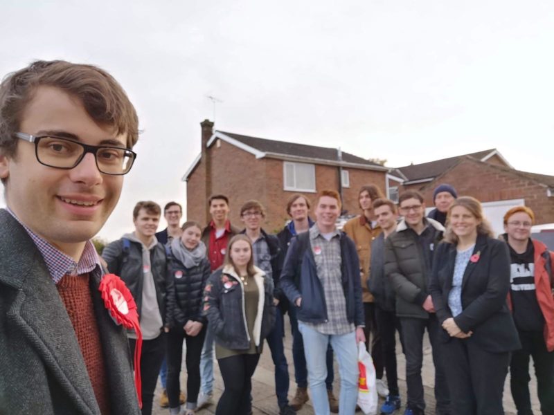 Rachael joining councillor George Norman and others in Hull Road ward