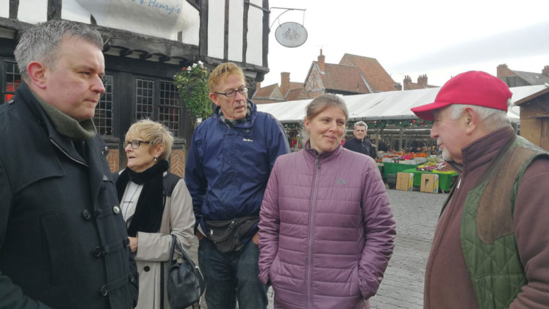 Rachael Maskell and Fiona Fitzpatrick meet with market traders to discuss the new regulations
