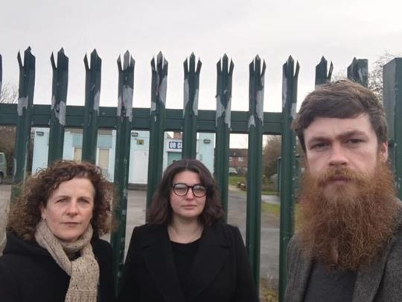 Heworth councillors Claire Douglas, Anna Perrett and Bob Webb outside the 68 Centre